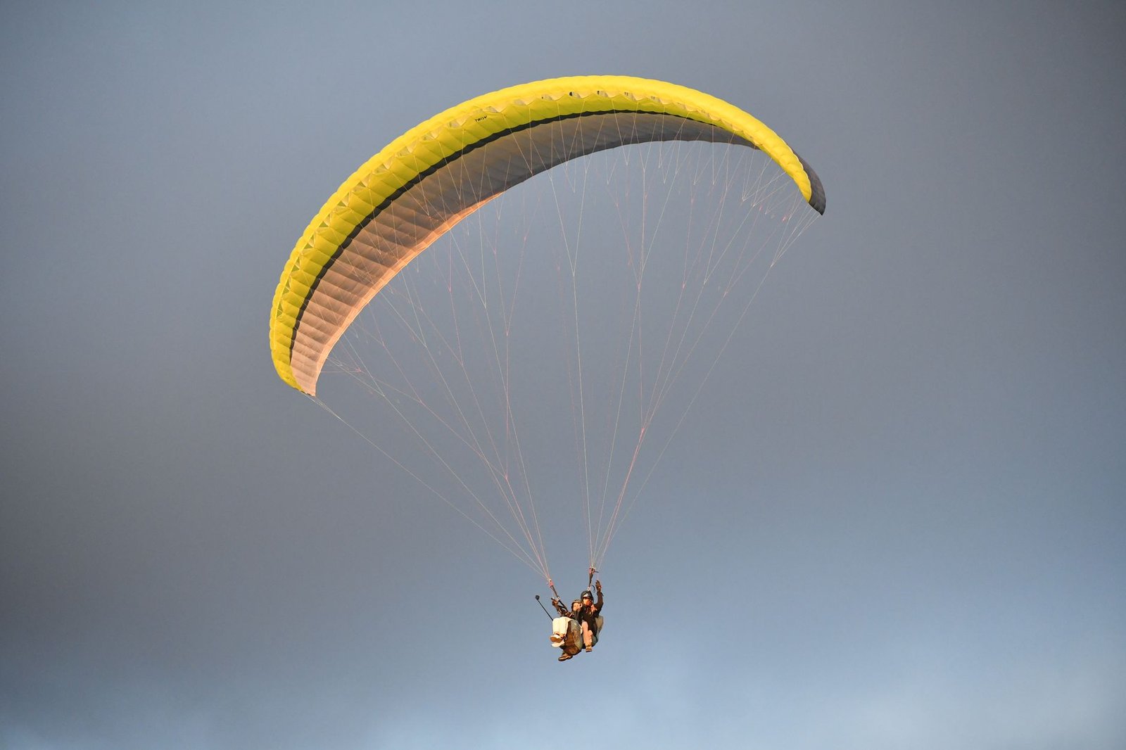 Experience thrilling paragliding over Bir, Himachal Pradesh, with exhilarating open skies.